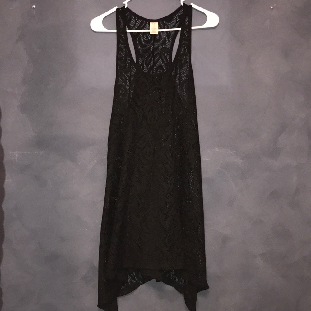 OP black bathing suit cover up